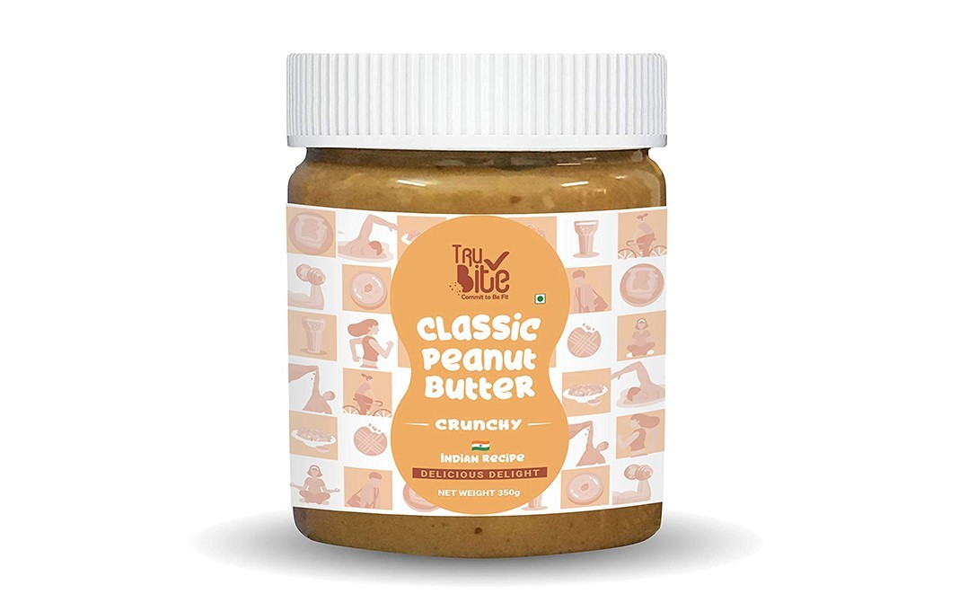 Trubite Classic Peanut Butter Crunchy   Plastic Jar  350 grams